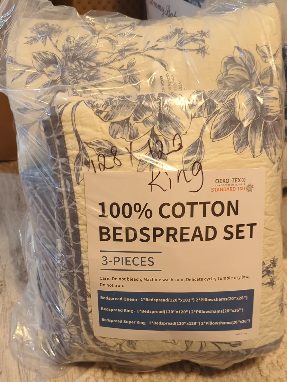 Botanical Oversized King Bedspreads 128